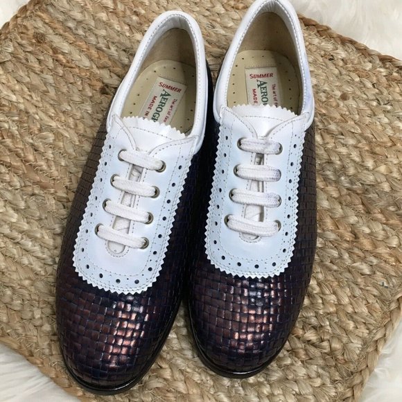 aerogreen Shoes - NIB AEROGREEN Womens Croc Leather Golf Shoe 7